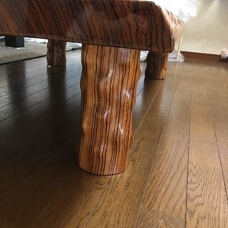 ゼブラの木一枚板テーブル