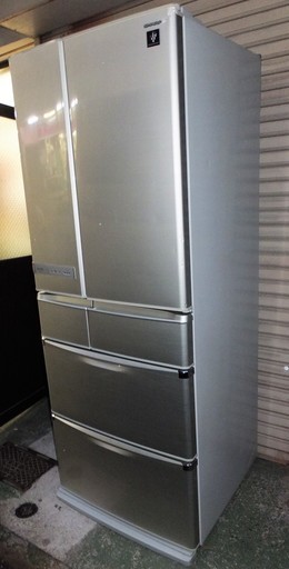 ☆\tシャープ SHARP SJ-XF52S-N 515L 6ドアノンフロン冷凍冷蔵庫◆高濃度プラズマクラスター搭載
