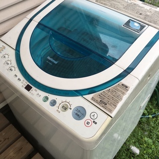 外置きジャンク洗濯機／2002年ナショナル製／洗濯容量7kg