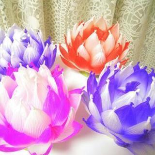 蓮の花のランプを作ってみませんか?