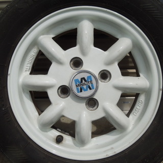 ミニライト 13インチ タイヤ付き4本 バリ溝！MINILITE ミニライト