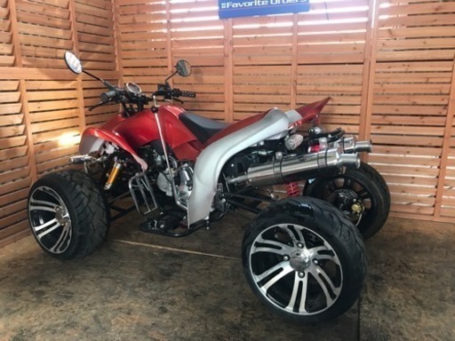 バイク屋さんで整備されたICE BEAR 製バギーレッド