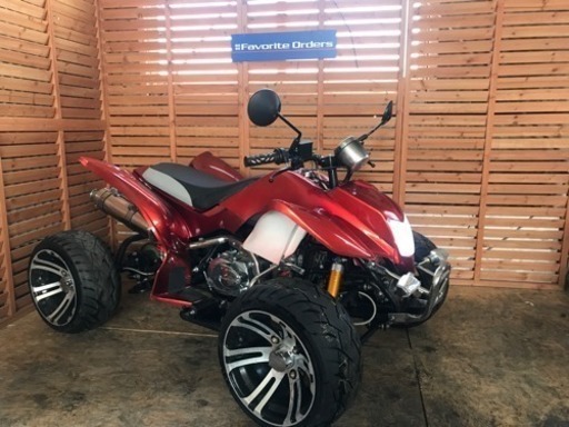 バイク屋さんで整備されたICE BEAR 製バギーレッド