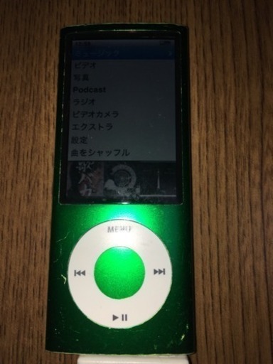 フ Apple iPod nano アップル アイポット ナノ 第5世代 16GB 中古 グリーン (magokoro) 江別の家電の中古あげ