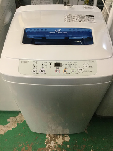 【期間限定30％OFF・全国送料無料・半年保証】洗濯機 2015年製 Haier JW-K42K 中古