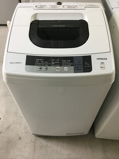 【正規品直輸入】 【期間限定30％OFF・全国送料無料・半年保証】洗濯機 中古 NW-5WR HITACHI 2016年製 洗濯機