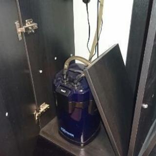 900ワイドスリムの熱帯魚水槽一式！ディスカス３匹