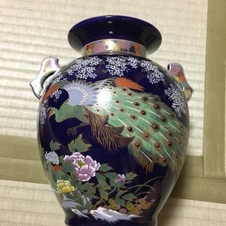 孔雀の花瓶★ 明陶