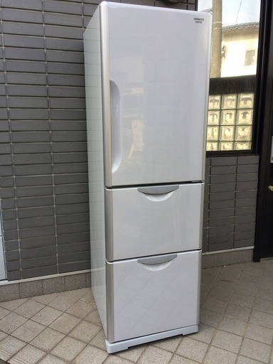 大分県 日立 真空チルドV 302L 3ドア 冷凍 冷蔵庫 R-S300DMV 2013年製