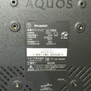 シャープ 26V型 AQUOS LC-26E6-S ハイビジョン 液晶 テレビ シルバー 
