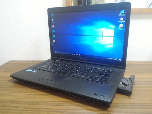 お取引中)超高性能 第3世代i5 ﾒﾓﾘ8G SSD128G Office2016搭載! 爆速Windows10ノートPC Core-i5/ﾒﾓﾘ8GB/SSD128GB/DVD-RW/無線LAN/Kingsoft Office2016 [東芝 Dynabook B552F]
