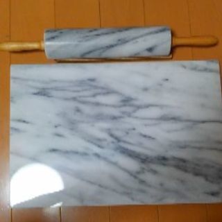 大理石のし台 60cm×50cm 厚み2cm 中古 調理器具 ペストリーボード R6-0143