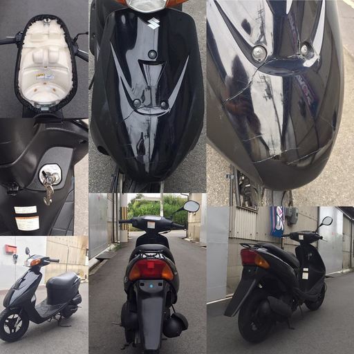 シート、バッテリー新品!スズキ!レッツ4! ☆千葉県木更津市から実動