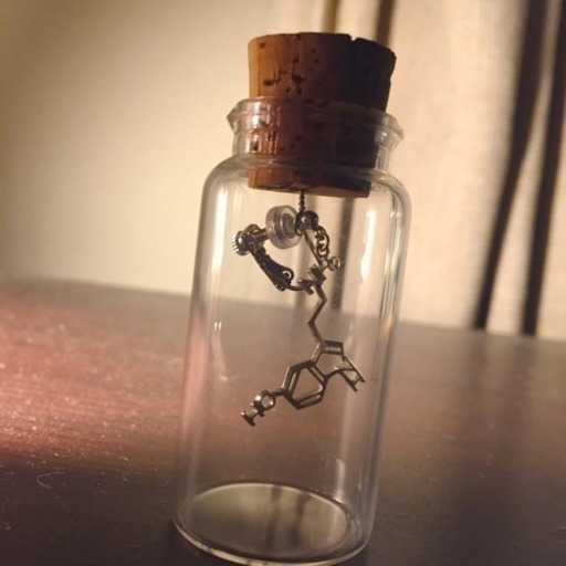 分子式イヤリング