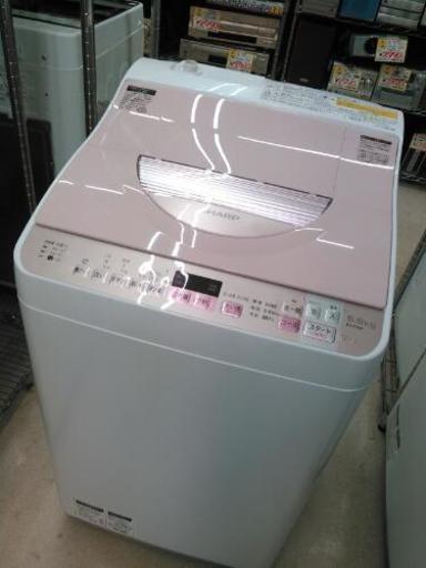 モデルルーム展示品 2017年 美品 SHARP シャープ 5.5/3.5キロ洗濯機乾燥機 ES-TX5A