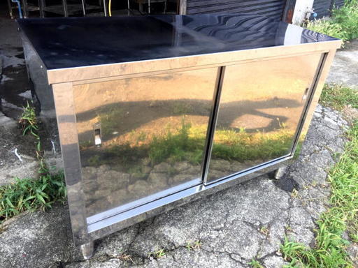 〓 A3 〓 ステンレス作業台 両扉 W1200×D550×H800 業務用　厨房