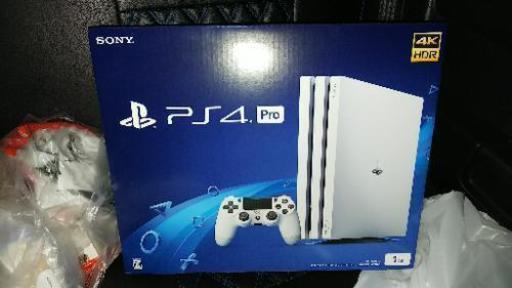 21日13時までの手渡し限定！限定色！新品未使用！PlayStation 4 Pro グレイシャー・ホワイト 1TB (CUH-7000BB02)