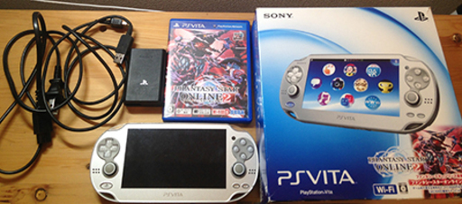 ★SONY PSVITA アイスシルバーIce Silver/PCHJ10007/used