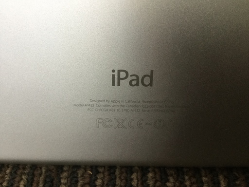 ipad mini 16G Wi-Fi MD531J/A A1432 初期化済み