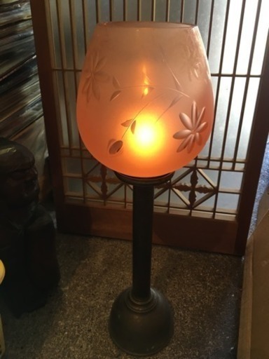ろうそくランプ。昔のもの。