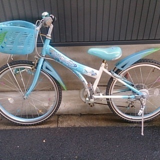 子供用自転車(22インチ・女の子）ブルー