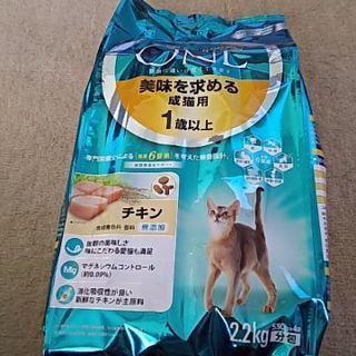 ピュリナワンを猫様が..