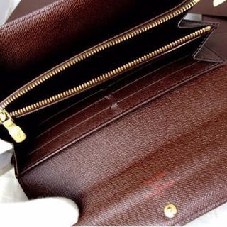 ルイ　ヴィトン　新型サラ　ダミエエベヌ長財布