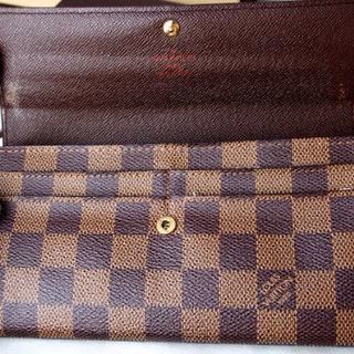ルイ　ヴィトン　新型サラ　ダミエエベヌ長財布