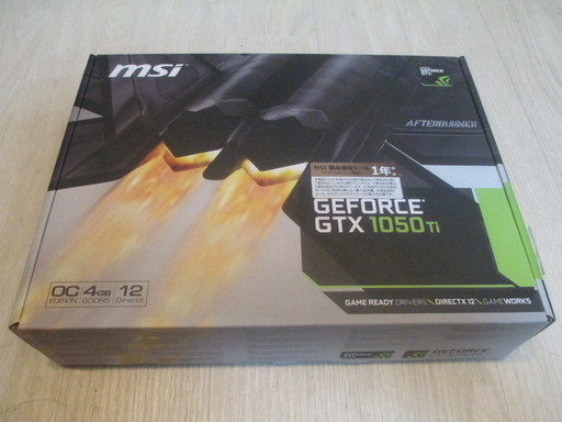 新品未開封/送料無料/MSI GeForce GTX 1050 Ti 4G OC