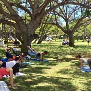 青空ヨガ(シヴァナンダヨガ+クンダリーニヨガ)in庄内緑地公園