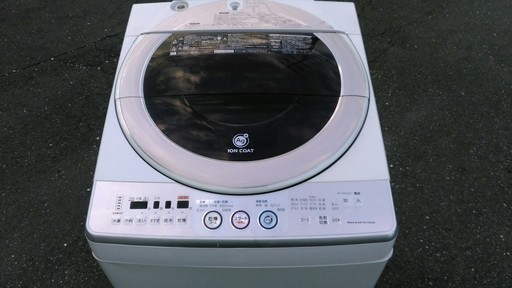 シャープ　8.0kgタテ型洗濯乾燥機  ES-TG820-P