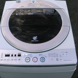 シャープ　8.0kgタテ型洗濯乾燥機  ES-TG820-P