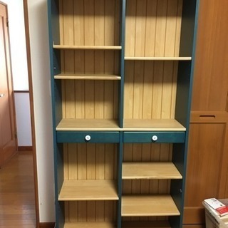 カントリー調木製書棚