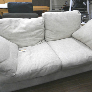 取りに来れる方限定❗️ソファ　2人掛け　ベージュ　クッション付き 札幌 引き取り ソファ ベージュ系 クッション付き 2人掛けソファ