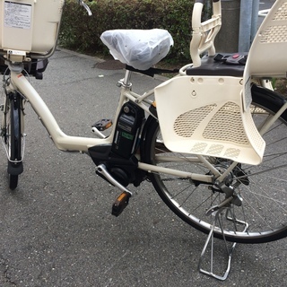 ヤマハ パス リトルモア 新基準 三人乗り 子供乗せ 白 アンジェリーノ 