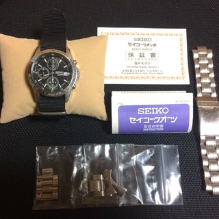 値下　SEIKO　クロノグラフ　SND367PC セイコー 腕時計