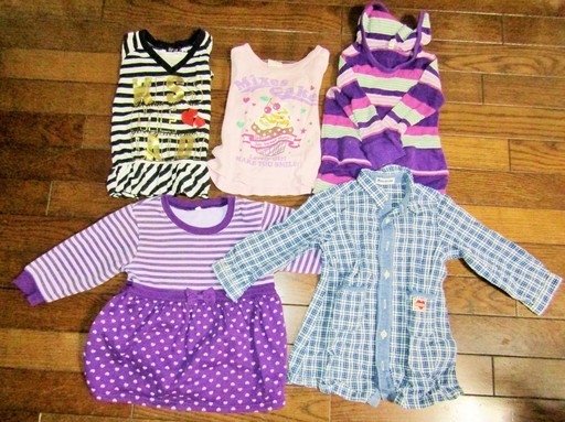 かわいい女の子用子供服 95サイズ5着 長袖セット かわいい服はいくらあっても足りない ロボコン 港南台のキッズ用品 子供服 の中古あげます 譲ります ジモティーで不用品の処分