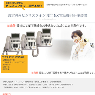 ※新規回線申込条件ですぐ使えるフォン＊設定も全て込み　NTTビジ...