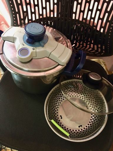 新品付き！ティファール ワンタッチ開閉圧力なべ クリプソ グランド 6L 【温度感知タイマー付き】