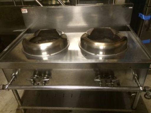 マルゼン　中華コンロ　２口　都市ガス　業務用　厨房用
