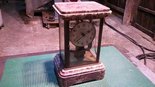 bulle clockette 　古いフランス製の置き時計です。要修理品