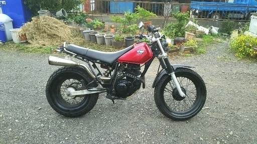 TW200 セル始動！タイヤ前後バリ山！FTR?グラストラッカー?ヤマハ