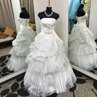 処分前の大幅値下げ】ウェディングドレス☆未使用☆超破格！【郵送の 