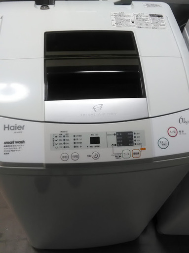 【期間限定30％OFF・全国送料無料・半年保証】洗濯機 2014年製 Haier JW-K60F 中古