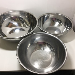 ステンレス アルミ ボール 調理器具 8点セット まとめ売り Used調布市 アフターサービス 調布の調理器具 調理用ボール の中古あげます 譲ります ジモティーで不用品の処分