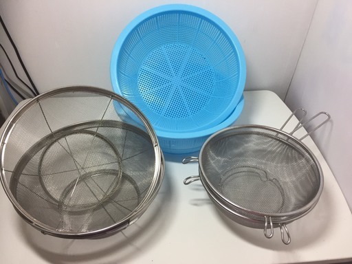 ステンレス アルミ ボール ざる ザル 調理器具 14点セット まとめ売り Used アフターサービス 調布の調理器具 調理用ボール の中古あげます 譲ります ジモティーで不用品の処分