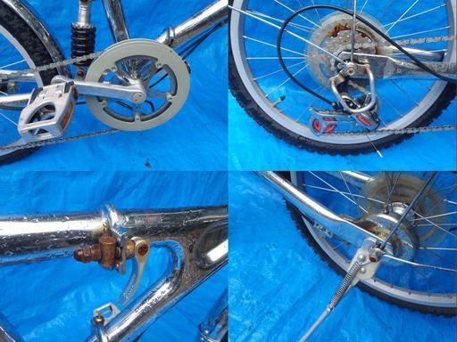 終了 ステンレスの折りたたみ自転車 中古自転車 123  