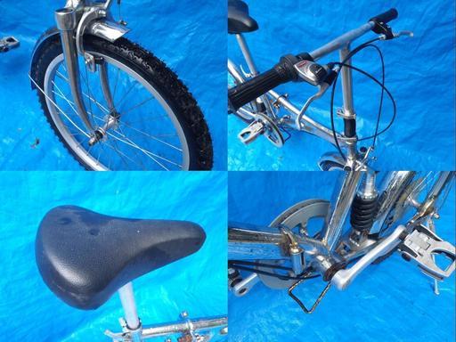 終了 ステンレスの折りたたみ自転車 中古自転車 123  