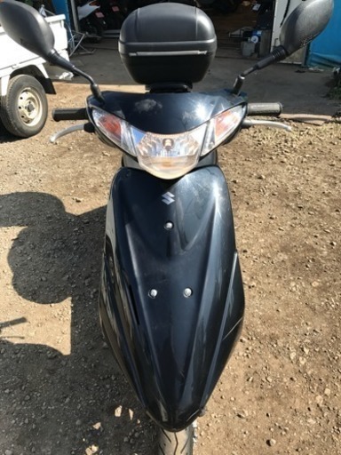 購入頂きました。ありがとうございました。最大値引きで43000円‼️(平日取引き、リアボックス無しの場合)‼️⭐️大幅値下げ⭐️ アドレス V50 スズキ 原付き SHAD製リアボックス付き 社外マフラー