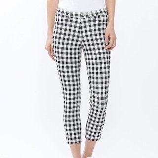 ユニクロ Women プリントクロップドレギンスパンツ チェック おさる 京都のパンツ レディース の中古 古着あげます 譲ります ジモティーで不用品の処分